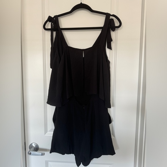 H&M black romper with ties - Picture 4 of 4